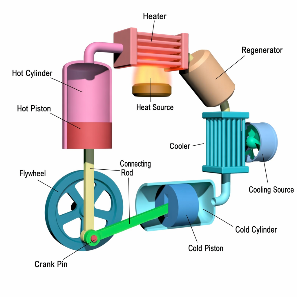 Labeled mechanical diagram